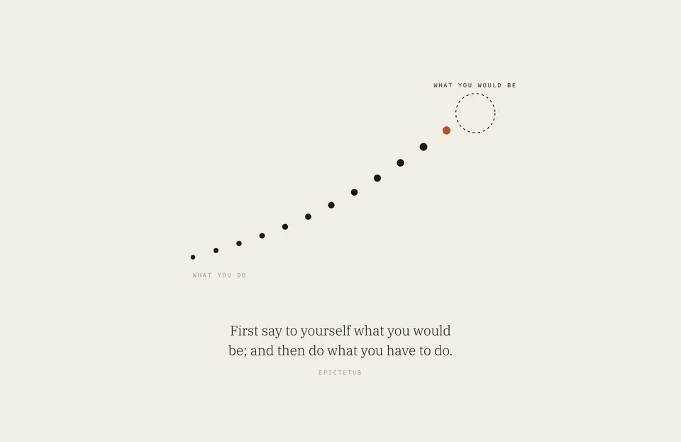&ldquo;First say to yourself what you would be; and then do what you have to do.&rdquo; Epictetus