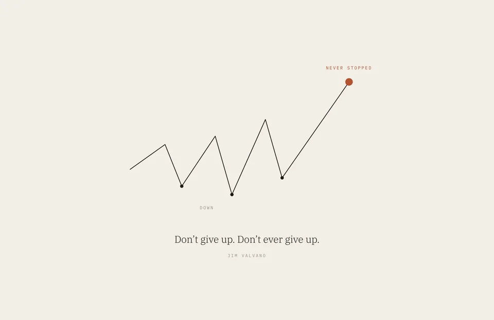 &ldquo;Don’t give up. Don’t ever give up.&rdquo; Jim Valvano
